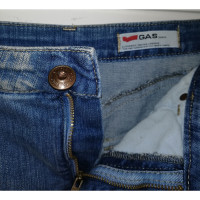 Gas Skirt Jeans fabric in Blue