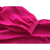 Saint Laurent Oberteil aus Seide in Rosa / Pink