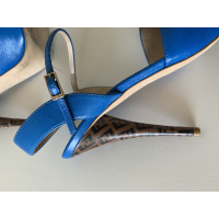 Fendi Pumps/Peeptoes Leather in Blue