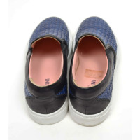 Pollini Slippers/Ballerinas Leather in Blue