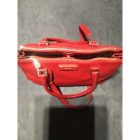 Dkny Tote Bag aus Leder in Rot