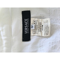 Versace Veste/Manteau en Coton en Blanc