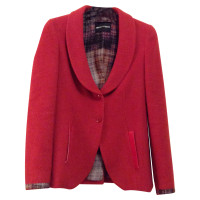 Armani Wool Blazer in Red