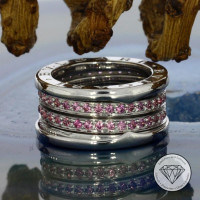 Bulgari Ring White gold in Pink