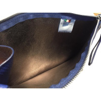 Patrizia Pepe Clutch Bag Leather in Blue