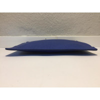 Patrizia Pepe Clutch Leer in Blauw