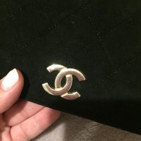 Chanel Handtasche aus Wildleder in Schwarz