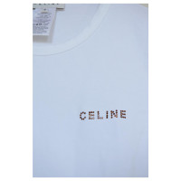 Céline Top en Coton en Blanc