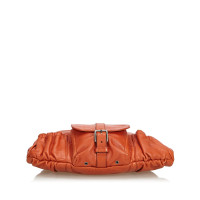 Yves Saint Laurent Shoulder bag Leather in Orange