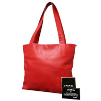 Chanel Handtasche aus Leder in Rot