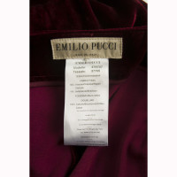 Emilio Pucci Trousers Silk in Bordeaux