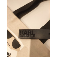 Karl Lagerfeld Shopper aus Canvas in Beige