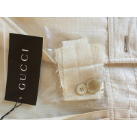 Gucci Blazer aus Seide in Weiß