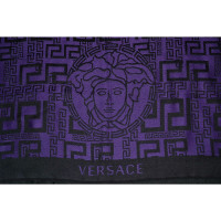 Versace Schal/Tuch aus Wolle in Violett