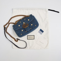 Gucci Handtasche aus Jeansstoff in Blau