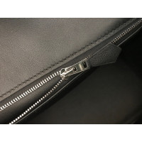Hermès Birkin Bag 25 fatto di pelle rapida in nero