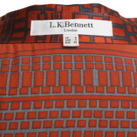 L.K. Bennett Seidenkleid mit Muster