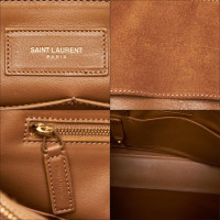 Yves Saint Laurent Tote Bag aus Wildleder in Braun