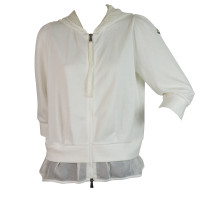 Moncler Jacke/Mantel aus Baumwolle in Weiß