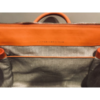 Victoria Beckham Reisetasche aus Leder in Orange