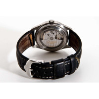 Glashütte Armbanduhr aus Leder in Schwarz