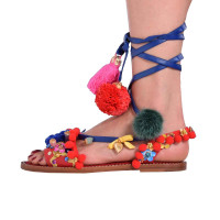 Dolce & Gabbana Sandals Leather in Red
