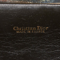 Christian Dior Clutch aus Canvas in Braun