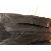 René Lezard Skirt Leather in Black
