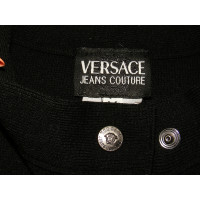 Versace Giacca/Cappotto in Lana in Nero