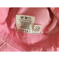 J Brand Paire de Pantalon en Coton en Rose/pink