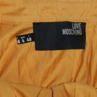 Moschino Love Skirt Cotton in Gold