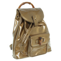 Gucci "Vintage Bamboo Mini Backpack" in Bronze