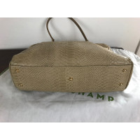 Longchamp Handbag Leather in Beige