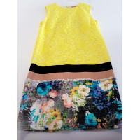 Msgm Dress Cotton in Yellow