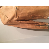 Brunello Cucinelli Top Leather in Khaki