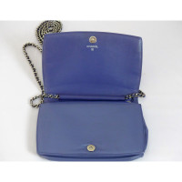 Chanel Wallet on Chain in Pelle verniciata in Blu