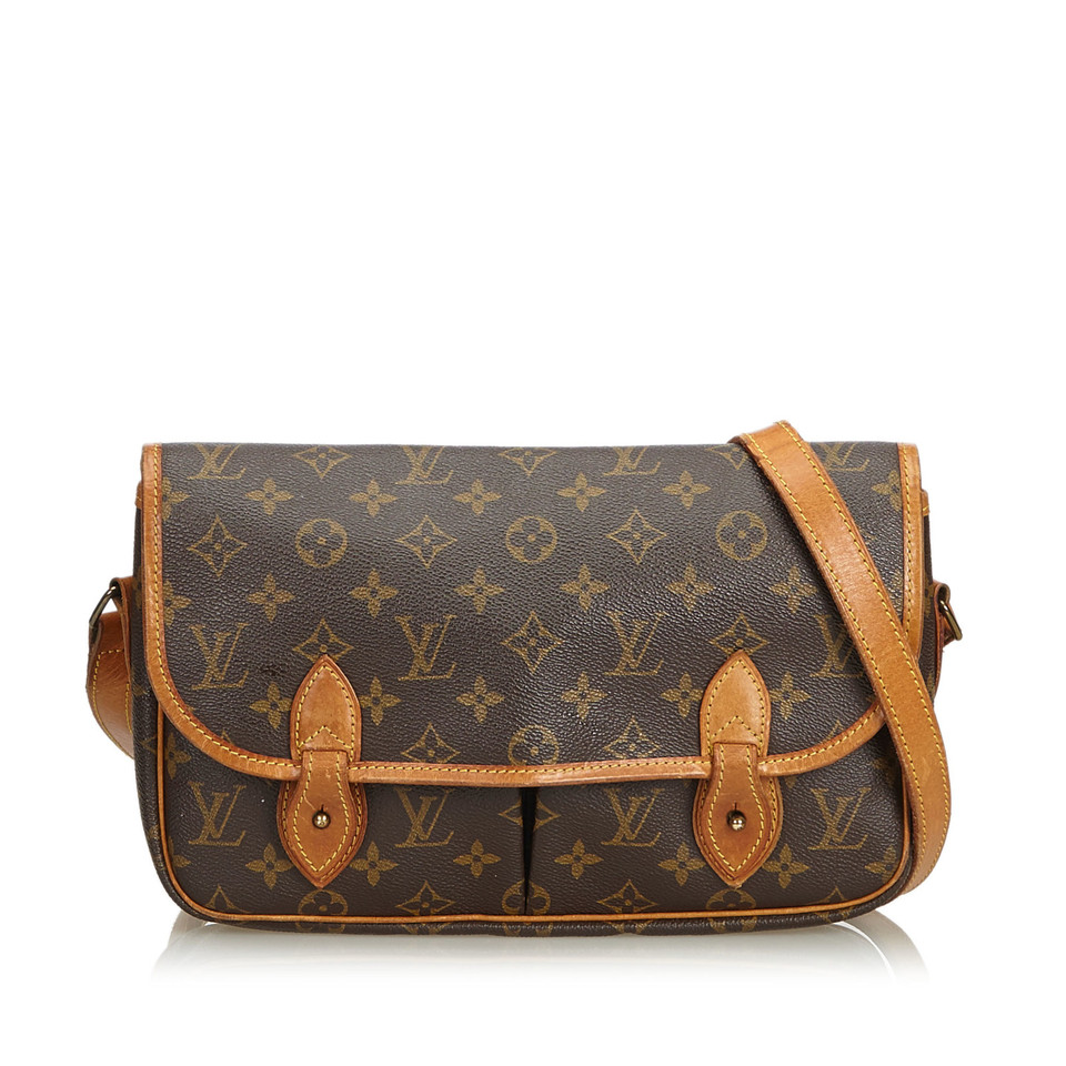 Louis Vuitton Borsa a tracolla in Tela in Marrone