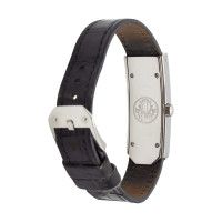 Hermès Armbanduhr aus Stahl in Schwarz