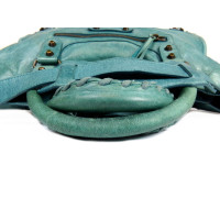 Balenciaga Sac à bandoulière en Cuir en Turquoise