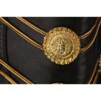 Gianni Versace Stiefel aus Leder in Schwarz