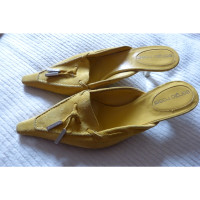 Sergio Rossi Sandals Suede in Yellow