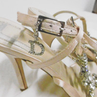 Christian Dior Sandals Leather in Nude