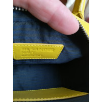 Jil Sander Handtasche aus Leder in Gelb
