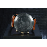 Baume & Mercier Armbanduhr aus Leder in Braun