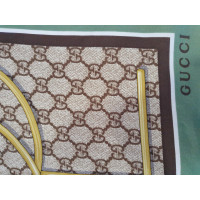 Gucci Schal/Tuch aus Seide in Oliv