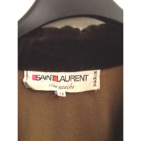 Yves Saint Laurent Jacke/Mantel aus Wolle in Beige