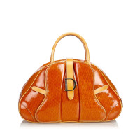 Christian Dior Handtasche aus Leder in Orange