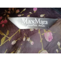 Max Mara Vest Zijde in Bordeaux