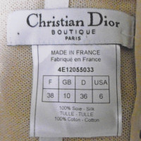 Christian Dior Oberteil aus Seide in Gold