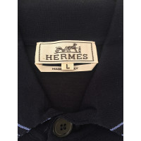 Hermès Strick aus Baumwolle in Blau